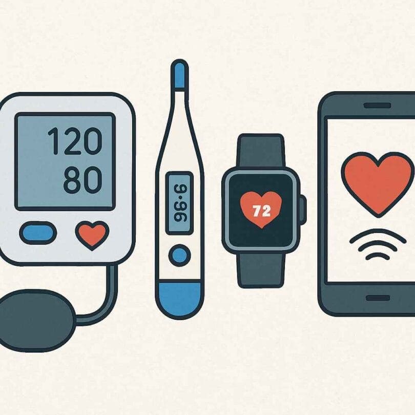 Remote patient monitoring devices showing how future healthcare technology is elevating at-home care