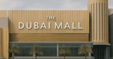 Interior view of the Dubai Mall, the biggest mall in the world