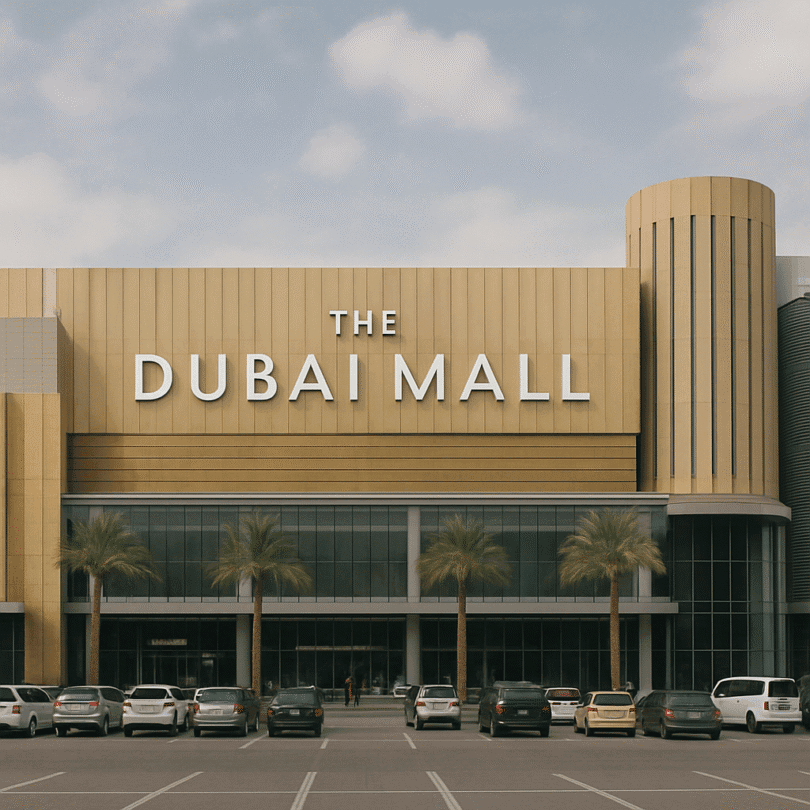 Interior view of the Dubai Mall, the biggest mall in the world