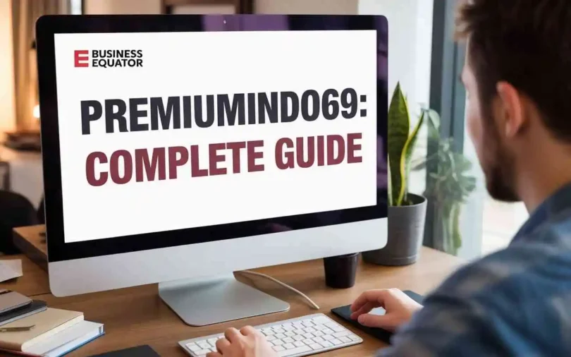 Premiumindo69 complete guide displayed on modern computer screen with Business Equator branding
